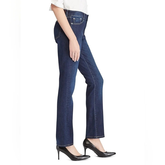 Lauren Ralph Lauren-[8]Mid-Rise Straight Jean - Picture 4 of 5